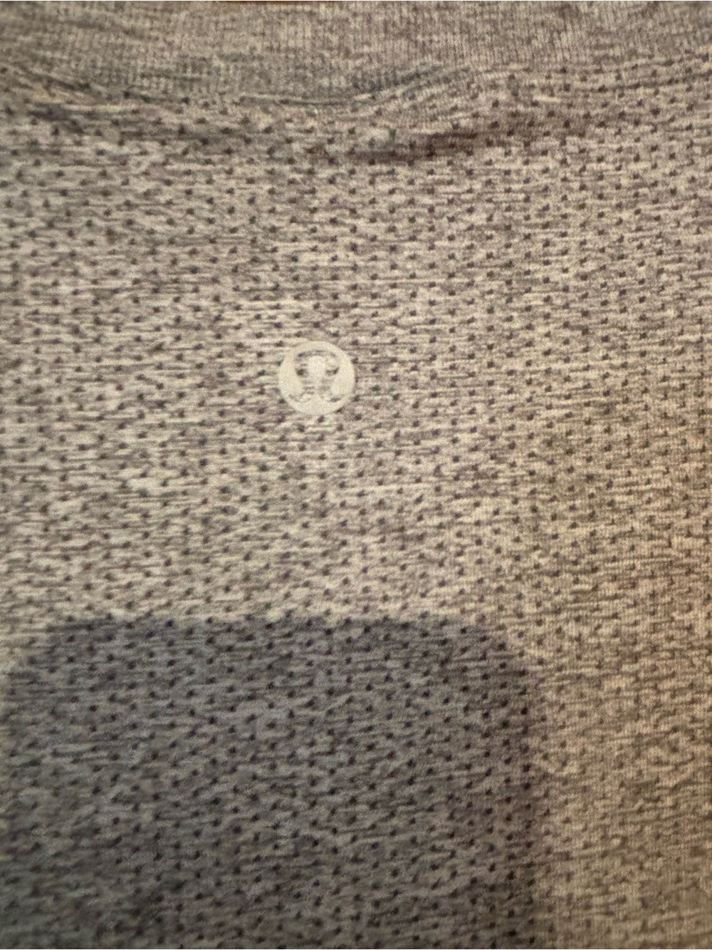 lululemon athletica Heather Gray crew Neck Active Top - Picture 3 of 7